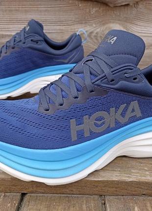 Hoka bondi8 - оригинальные мужские беговые кроссовки