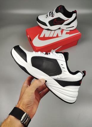 Nike air monarch iv white black red