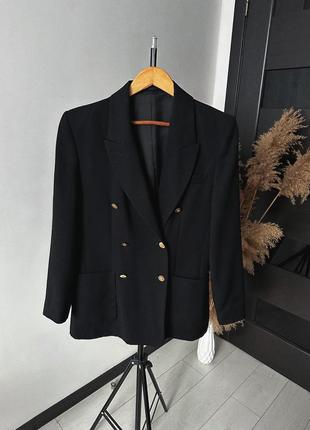 Качественный черный оверсайз пиджак