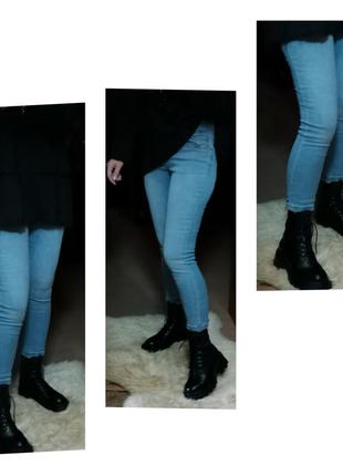 Джинси жіночі скіні promod іспанія джинси жіночі укорочені вузькі джинси світлі блакитні2 фото