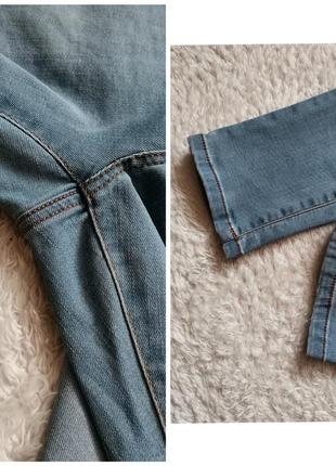 Джинси жіночі скіні promod іспанія джинси жіночі укорочені вузькі джинси світлі блакитні9 фото