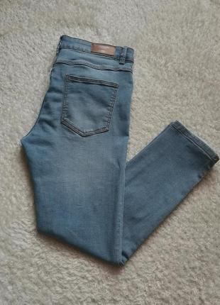 Джинси жіночі скіні promod іспанія джинси жіночі укорочені вузькі джинси світлі блакитні1 фото