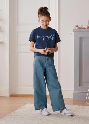 Якісні та зручні підліткові джинси-кюлоти від tchibo (німеччина), розмір 170-176
