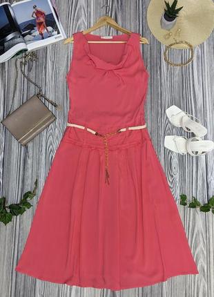 Нежно-розовое тонкое платье из вискозы турция #155