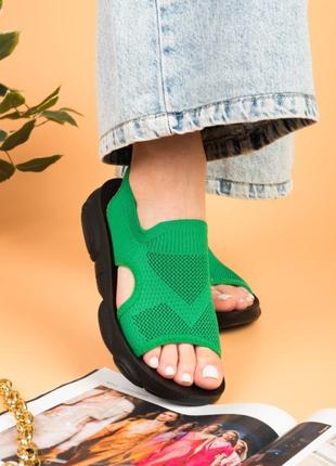 Жіночі сандалі босоніжки сандаліі текстиль спорт