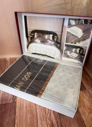 Сатиновое постельное белье евро