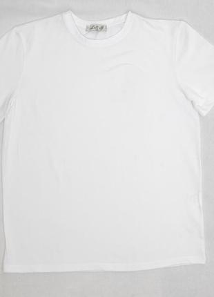 Бавовняна біла футболка 2xl/3xl/4xl