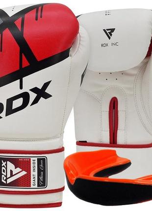 Боксерські рукавиці rdx f7 ego red 14 унцій (капа в комплекті)