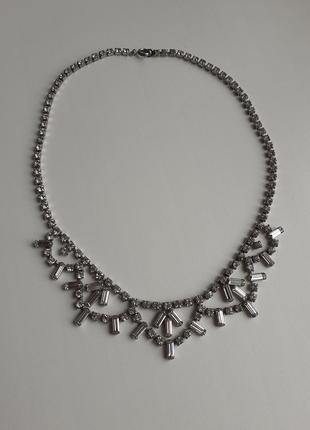Винтажное колье с кристаллами