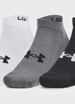 Шкарпетки ua core low cut 3pk чорний, сірий, білий уні md