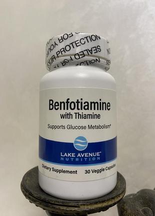 Lake avenue nutrition, бенфотиамин с тиамином, 250 мг, 30 шт