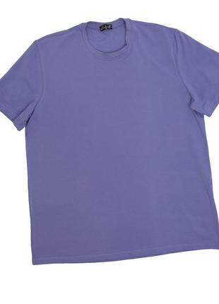 Хлопковая фиолетовая футболка l/2xl