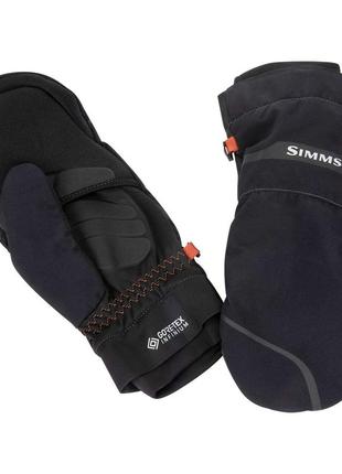 Рукавички simms gore infinium foldover mitt black l (13108-001-40) рукавички зимові рукавички для риболовлі