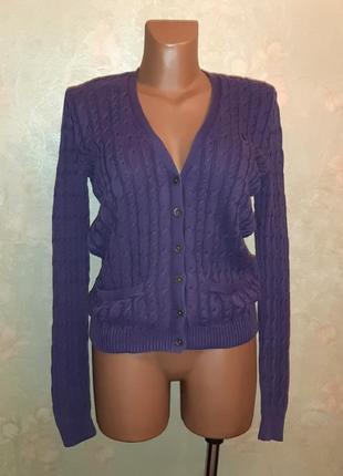 🎁1+1=3 брендовая фиолетовая кофта свитер ralph lauren, размер 44 - 46