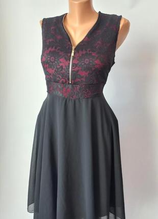 Чорна мережевна сукня  на випускний 48 50 розмір нове