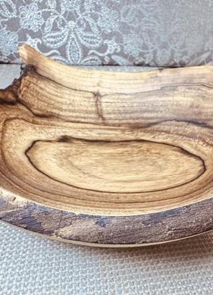 Декоративна дерев'яна тарілка