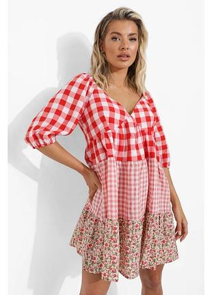 Платье комбинированное