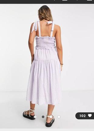 Шикарный лавандовый сарафан