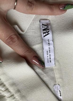 Лосины палаццо в рубчик zara