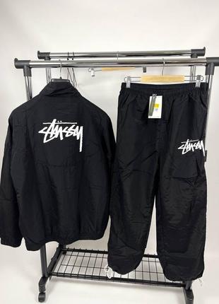 Топовий нейлоновий костюм nike/stussy у двох варіантах