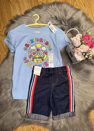 Стильный яркий качественный костюм комплект для девочки 5/6р
