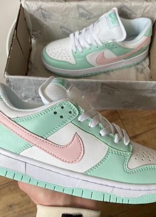 Nike sb dunk low mint pink barely green