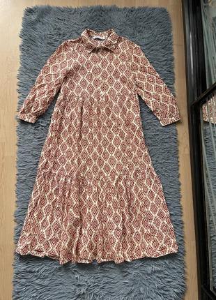 Zara стильна хлопкова сукня зі свіжих колекцій