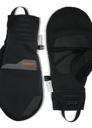 Рукавички simms windstopper foldover mitt black m (13793-001-30) рукавички зимові рукавички для риболовлі