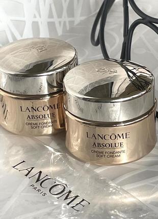 Оригінал! крем для обличчя, що відновлює lancome absolue regenerating brightening soft cream 👉🏻обʼєм 5 мл1 фото