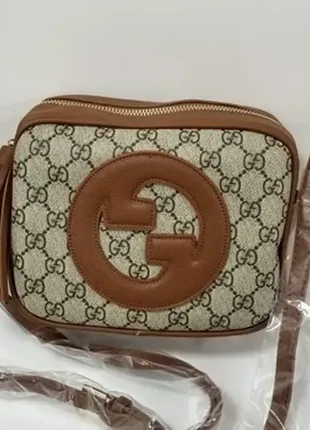 🔥 сумка в стилі gucci blondie small shoulder bag grey/brown