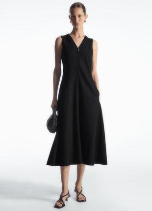 Сукня міді з замком спереду cos 1248023001