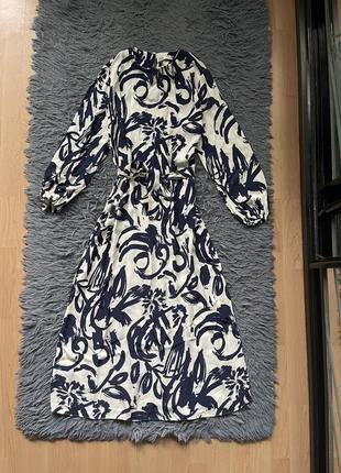 Zara стильна сукня під пояс зі свіжих колекцій