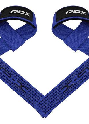 Лямки для тяги rdx s4 gym cotton gel straps black plus