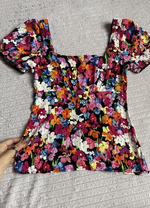 Цветочная блуза
