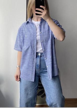 Сорочка від m&s в смужку з коротким рукавом