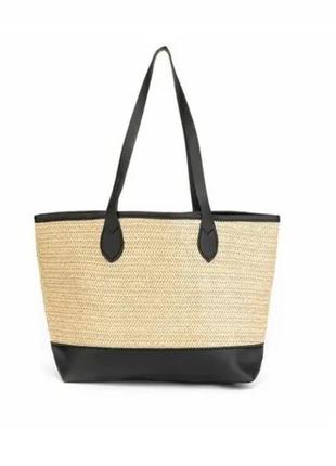 Плетена сумка соломʼяна сумка пляжна сумка шопер