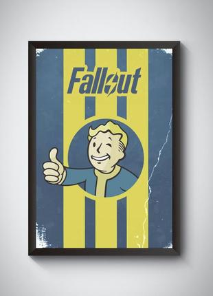 Постер фолаут в рамці / плакат fallout / vault-tec / волт тек2 фото