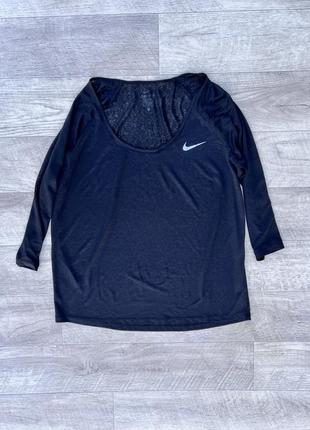 Nike long sleeve футболка dri fit женская м лонгслив