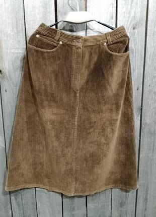 Винтажная вельветовая юбка