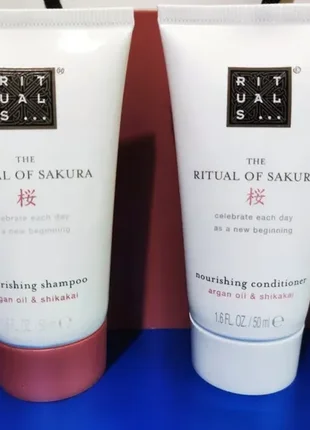 Rituals the ritual of sakura набор шампунь и кондиционер, 50 мл