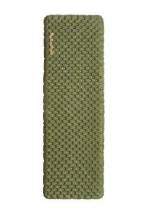 Матрац надувний надлегкий naturehike cnh22dz018, із мішком для надування, прямокутний зелений 196 см