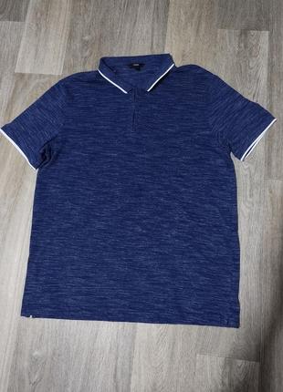 Мужская футболка / george / поло / мужская одежда / чоловічий одяг / синяя футболка