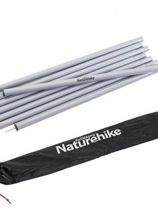 Стійки для тенту steel poles ø22 naturehike nh20pj043 silver