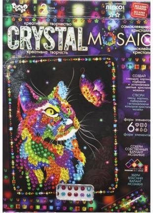 Набір для креативної творчості "crystal mosaic", "киця з метеликом"