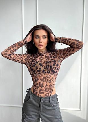 Боді леопард сітка