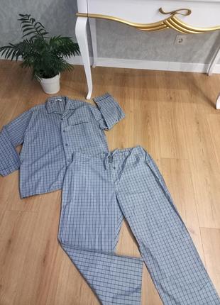 🔥новая мужская пижама домашней одежды 🔥marks&amp;spenser xxl💯cer xxl cotton