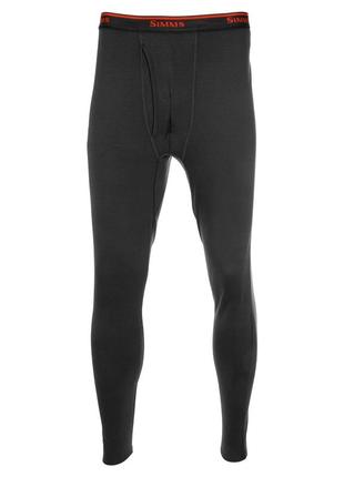 Штани simms lightweight baselayer bottom carbon xxl (13311-003-60) флісові штани чоловічі штани для риболовлі