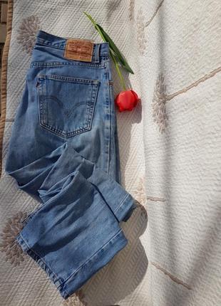 Светлые широкие модные коттоновые джинсы levi's regular fit 505