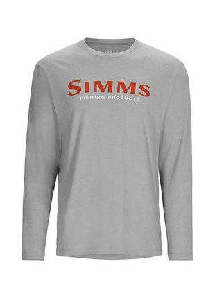 Реглан simms logo shirt ls cinder heather l (13626-1181-40)