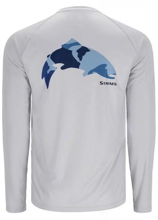 Реглан simms tech tee artist series trout/sterling xxl (13533-1095-60)